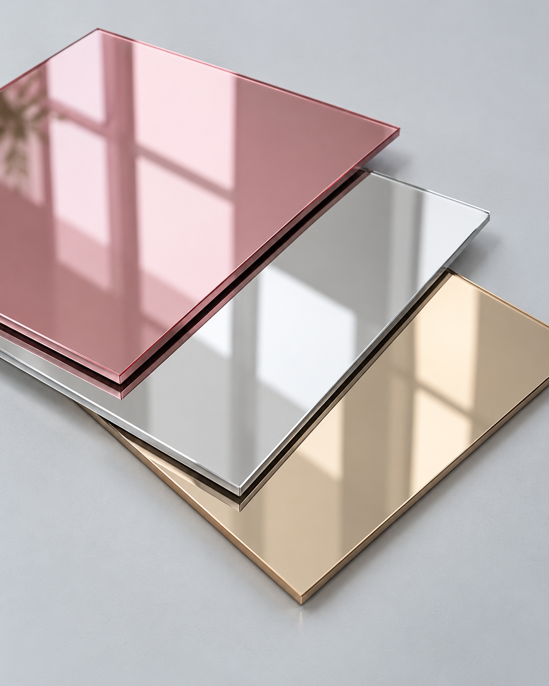 Acrylic mirror finish illustration